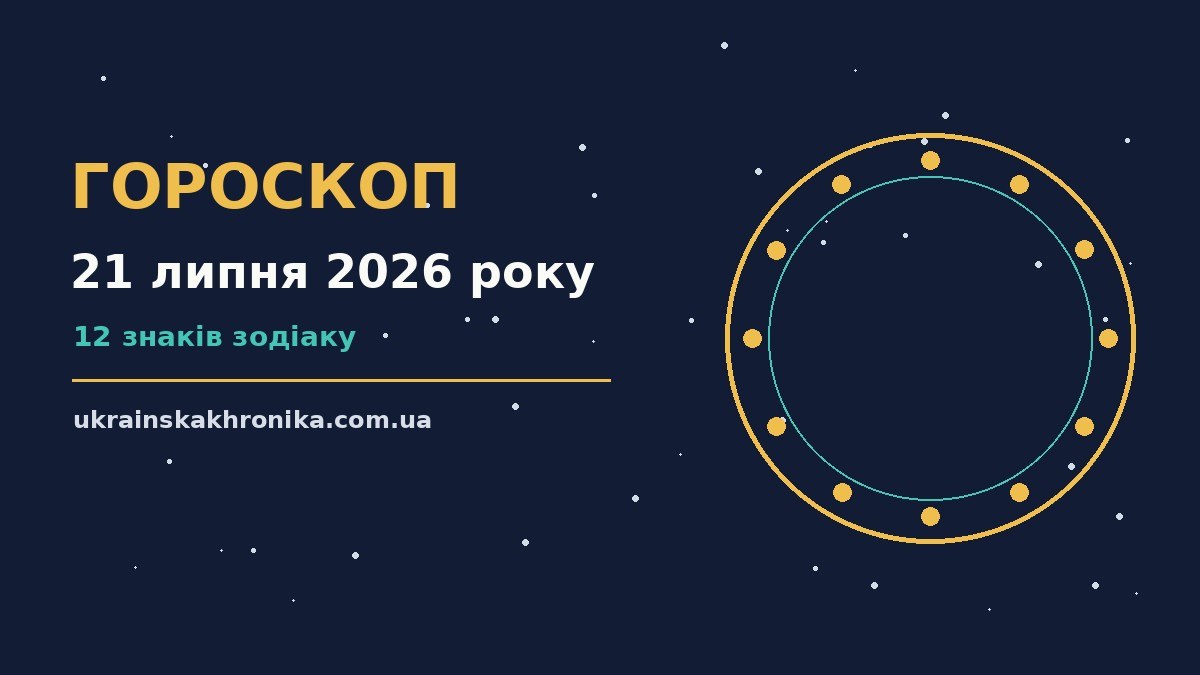 Гороскоп на 21 липня 2026 року: прогноз для всіх знаків для нових справ і розмов