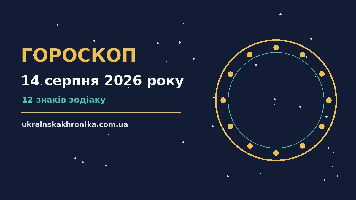Гороскоп на 14 серпня 2026 року: прогноз для всіх знаків для нових справ і розмов