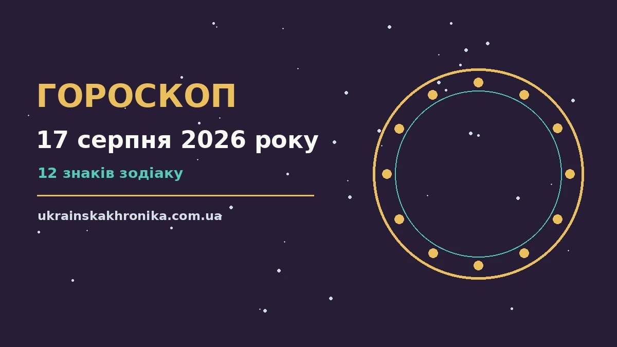 Гороскоп на 17 серпня 2026 року: прогноз для всіх знаків для нових справ і розмов