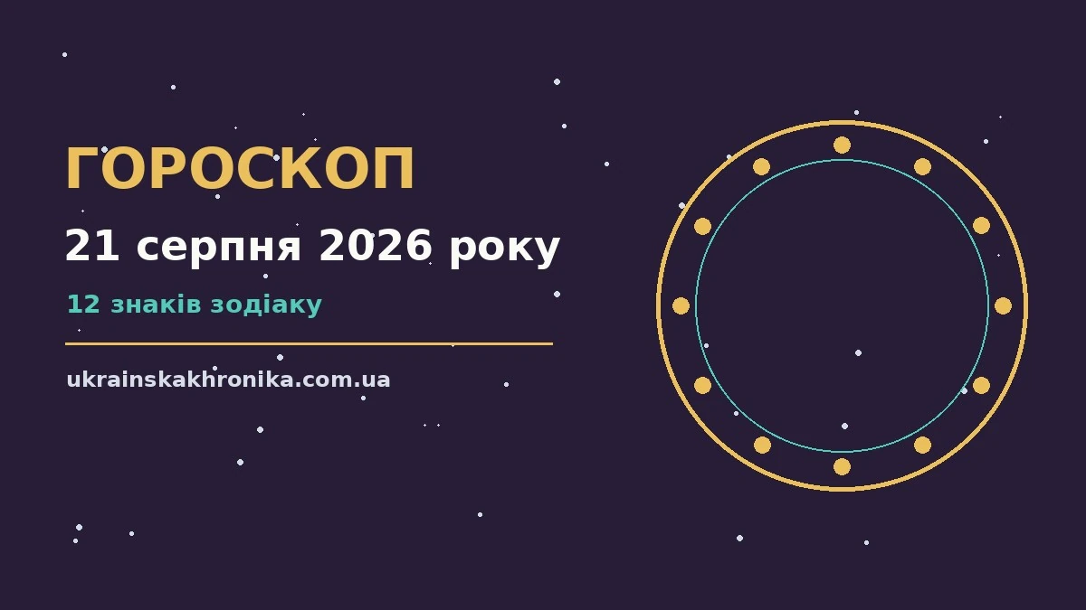 Гороскоп на 21 серпня 2026 року: прогноз для всіх знаків для нових справ і розмов