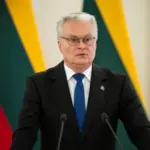 Гітанас Науседа під час пресконференції