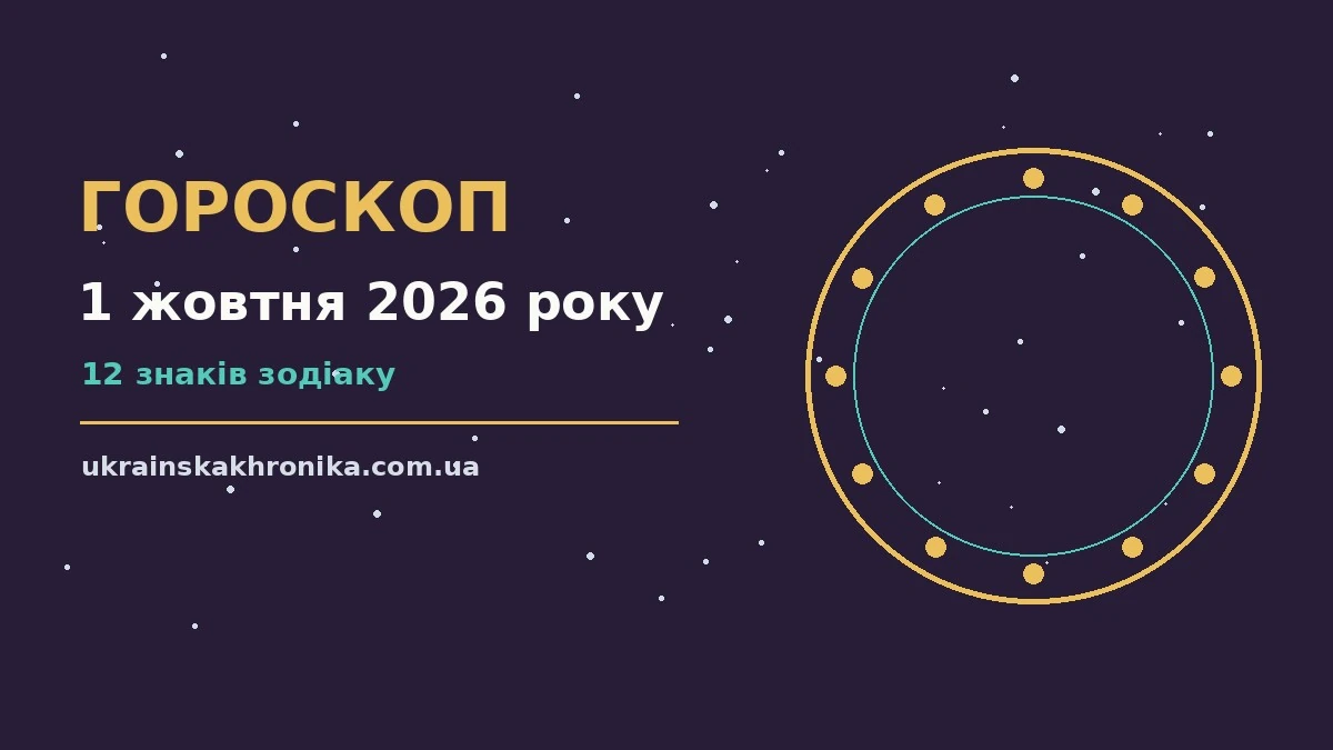 Гороскоп на 1 жовтня 2026 року: прогноз для всіх знаків для нових справ і розмов
