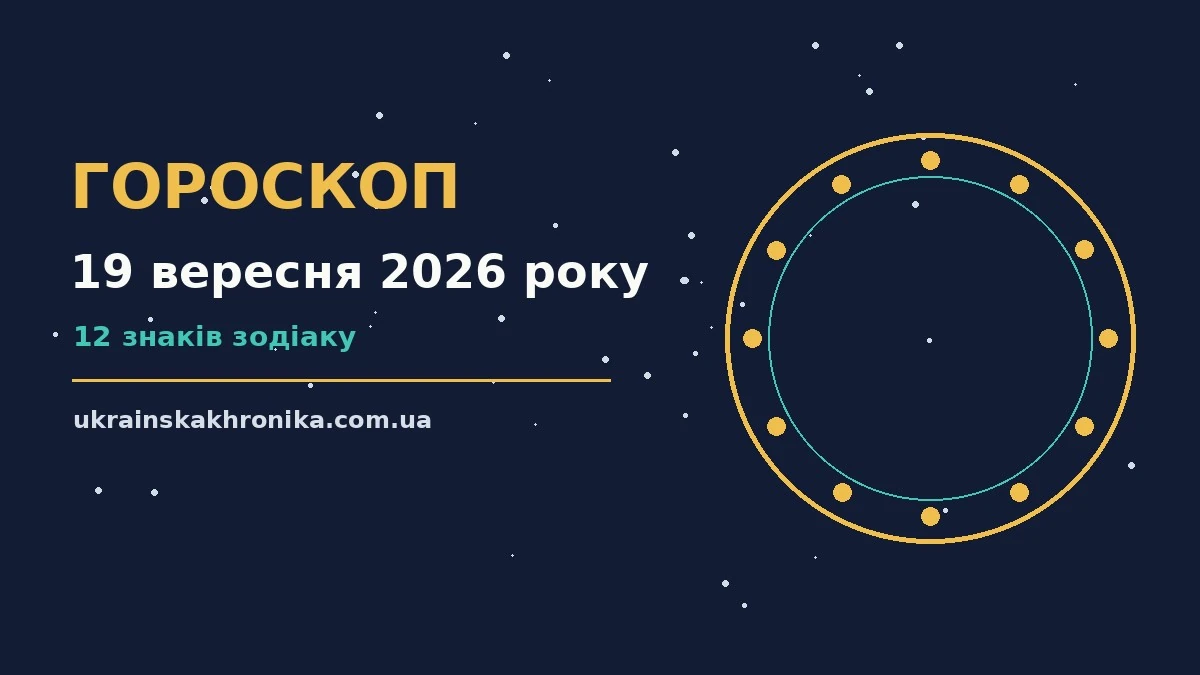 Гороскоп на 19 вересня 2026 року: прогноз для всіх знаків для нових справ і розмов