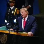 Дональд Трамп виступає на трибуні Генеральної асамблеї ООН